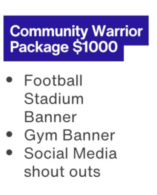 Athletic Sponsor - Community Warrior